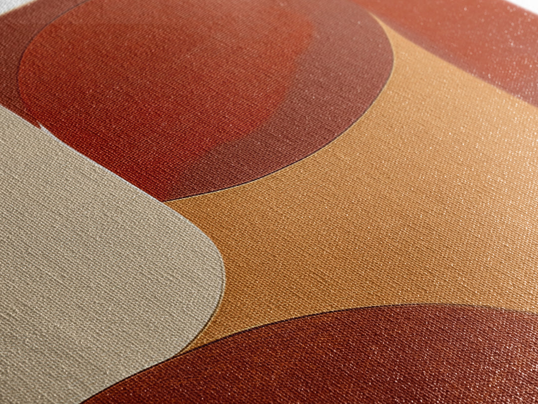 Warm Terracotta Abstract Framed Canvas Print, General Fine Art, Original Art, Living Room Decor, Abstract Art, GEN-1x1-6