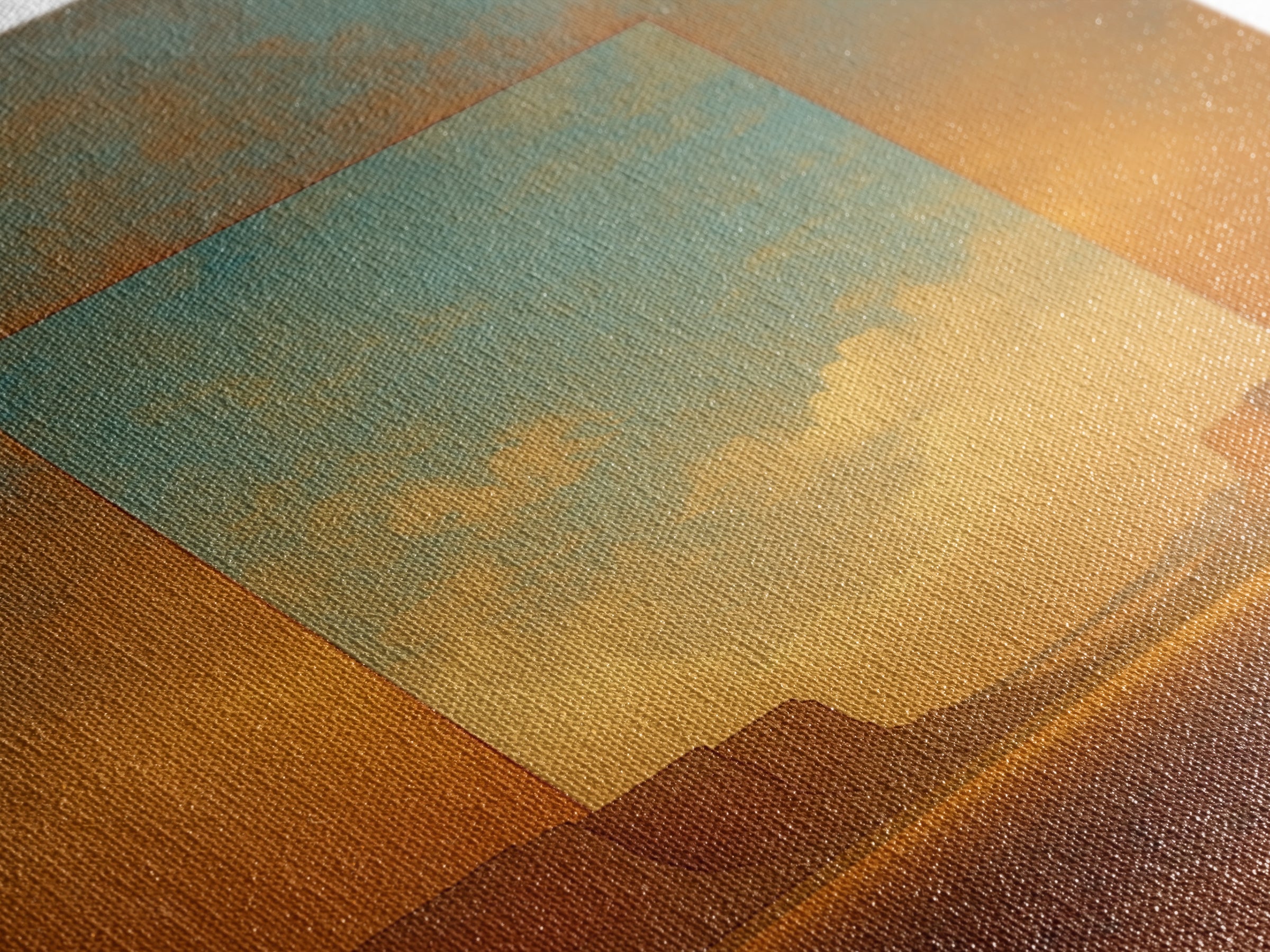 Serene Desert Horizon Canvas Print, General Fine Art, Contemporary Art, Living Room Decor, Fine Art, Digital Art, GEN-1x1-89