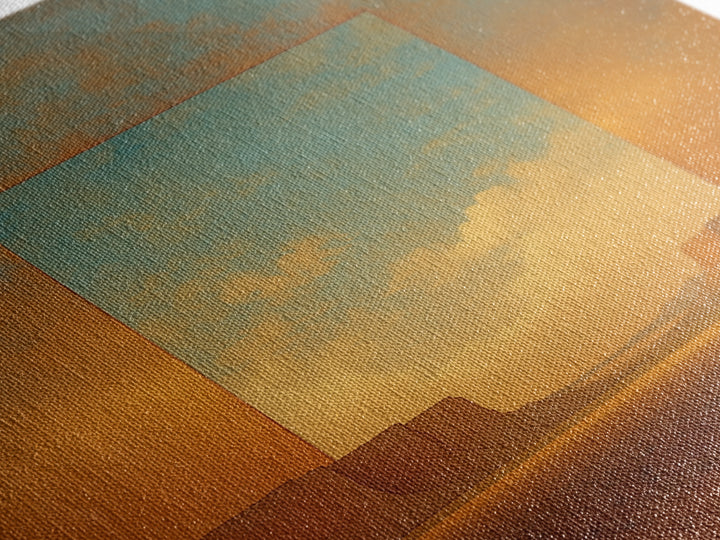 Serene Desert Horizon Canvas Print, General Fine Art, Contemporary Art, Living Room Decor, Fine Art, Digital Art, GEN-1x1-89