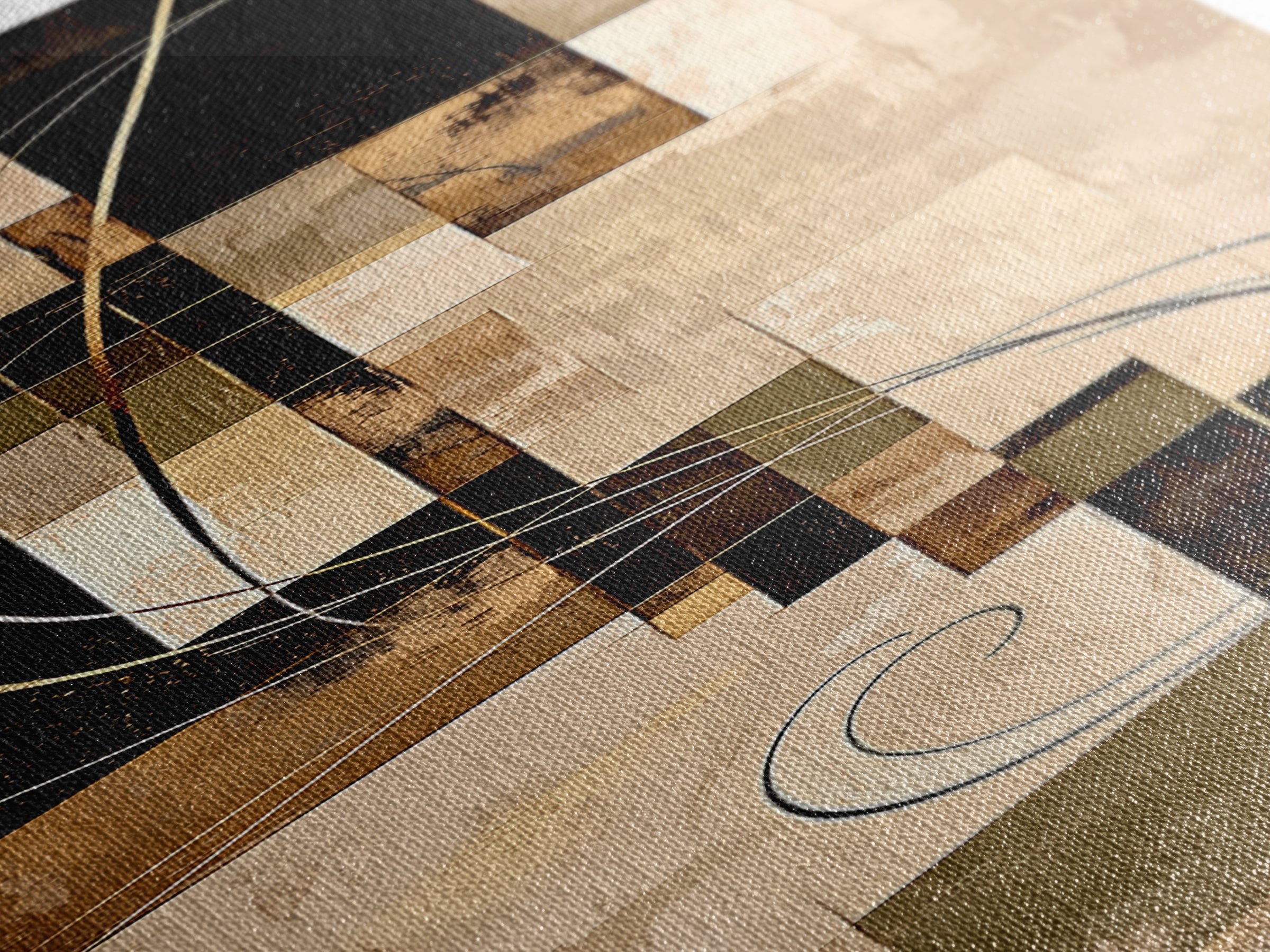 Earthy Plaster Texture Abstract Canvas Print, General Fine Art, Canvas, Living Room Decor, Abstract Art, Canvas Art, GEN-1x3-27
