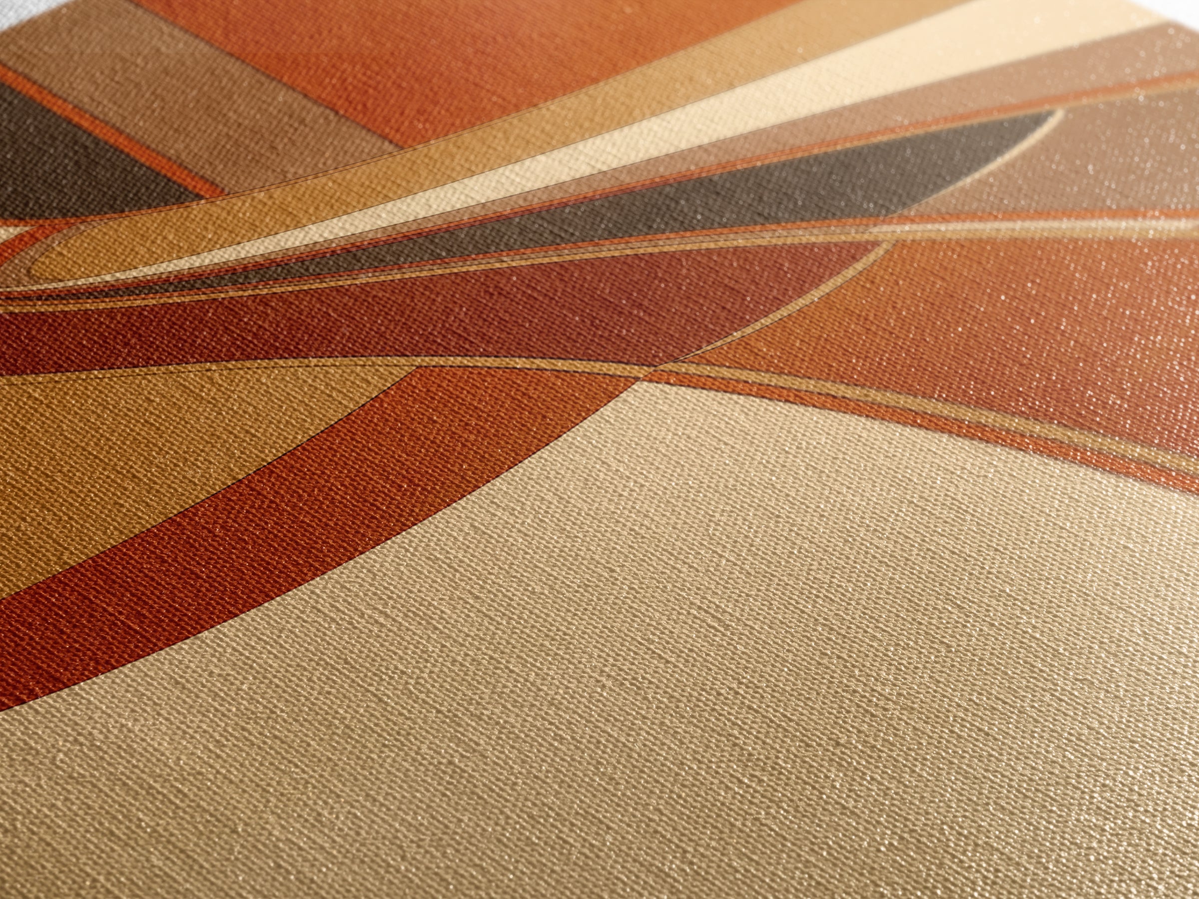 Warm Terracotta Abstract Framed Canvas Print, General Fine Art, Luxury Decor, Living Room Decor, Abstract Art, GEN-1x3-66