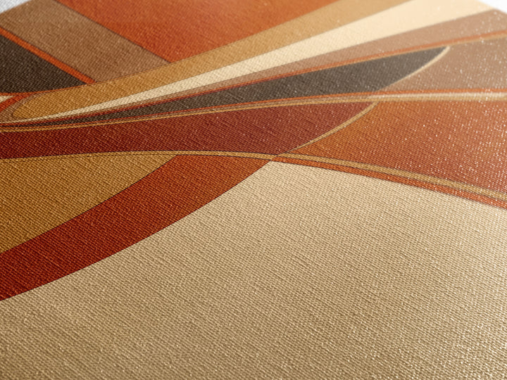 Warm Terracotta Abstract Framed Canvas Print, General Fine Art, Luxury Decor, Living Room Decor, Abstract Art, GEN-1x3-66
