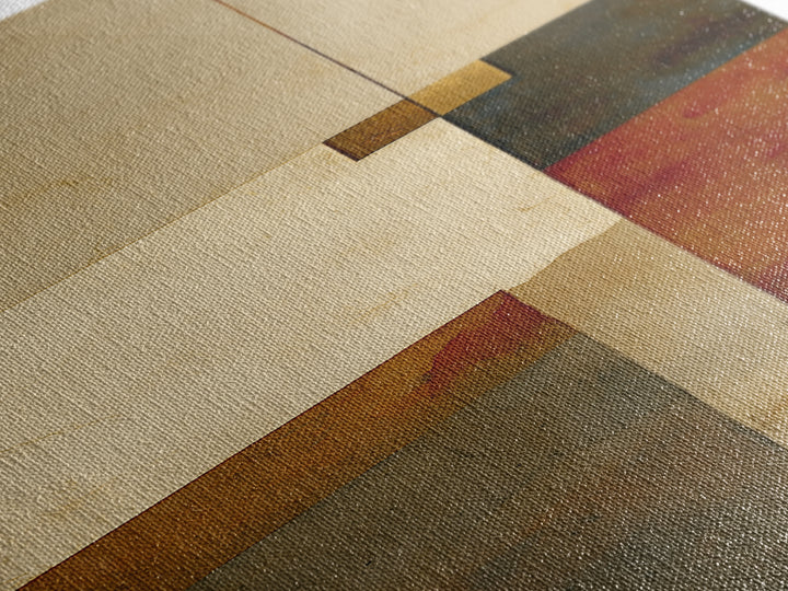 Modern Geometric Composition Canvas Print, General Fine Art, Room Decor, Living Room Decor, Abstract Art, Digital Prints, GEN-1x3-94