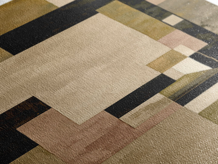 Earthy Plaster Texture Abstract Canvas Print, General Fine Art, Luxury Decor, Living Room Decor, Abstract Art, GEN-1x3-99