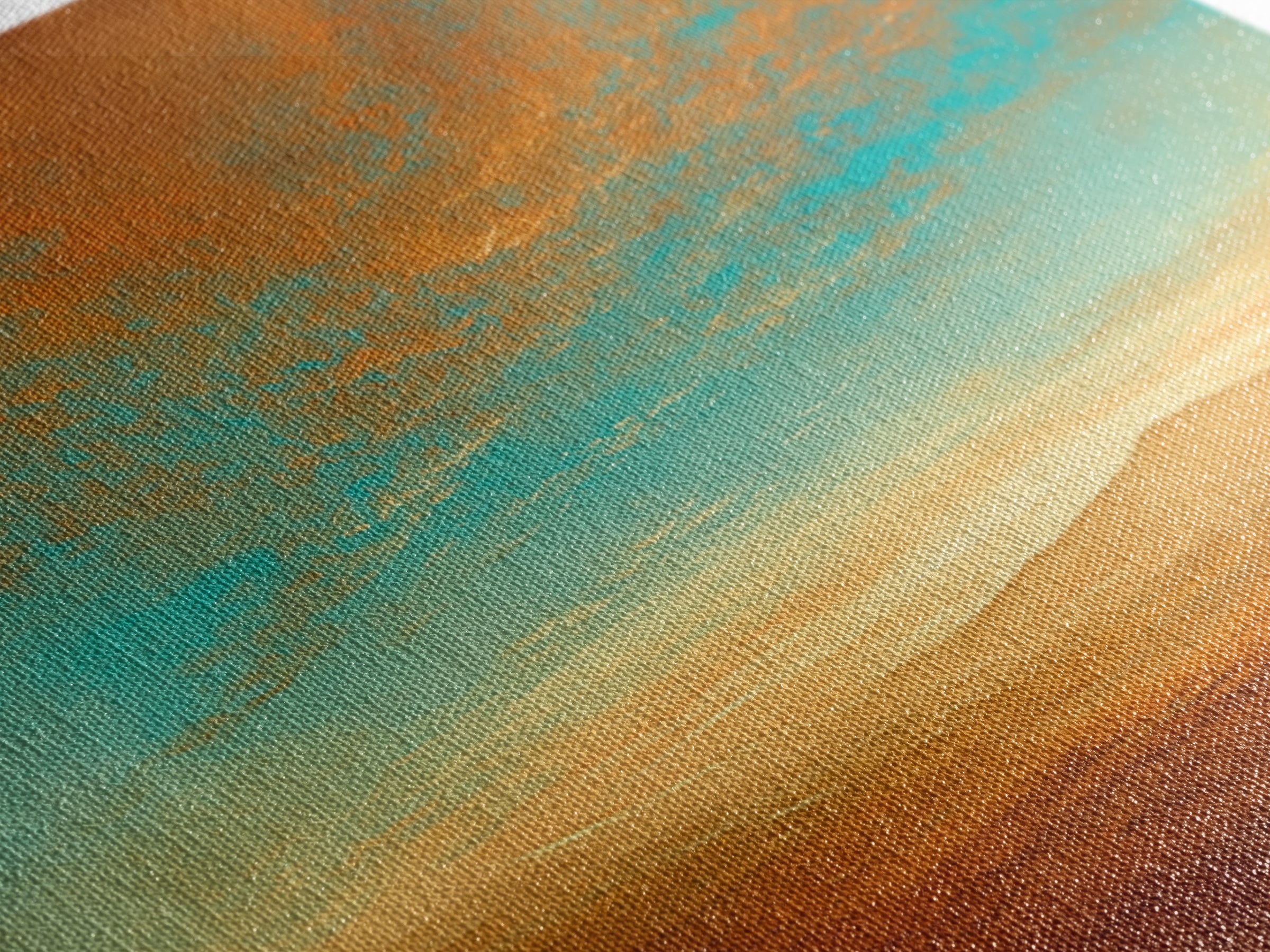 Serene Desert Horizon Framed Canvas Print, General Fine Art, Wall Decor, Living Room Decor, Fine Art, Original Painting, GEN-2x1-37