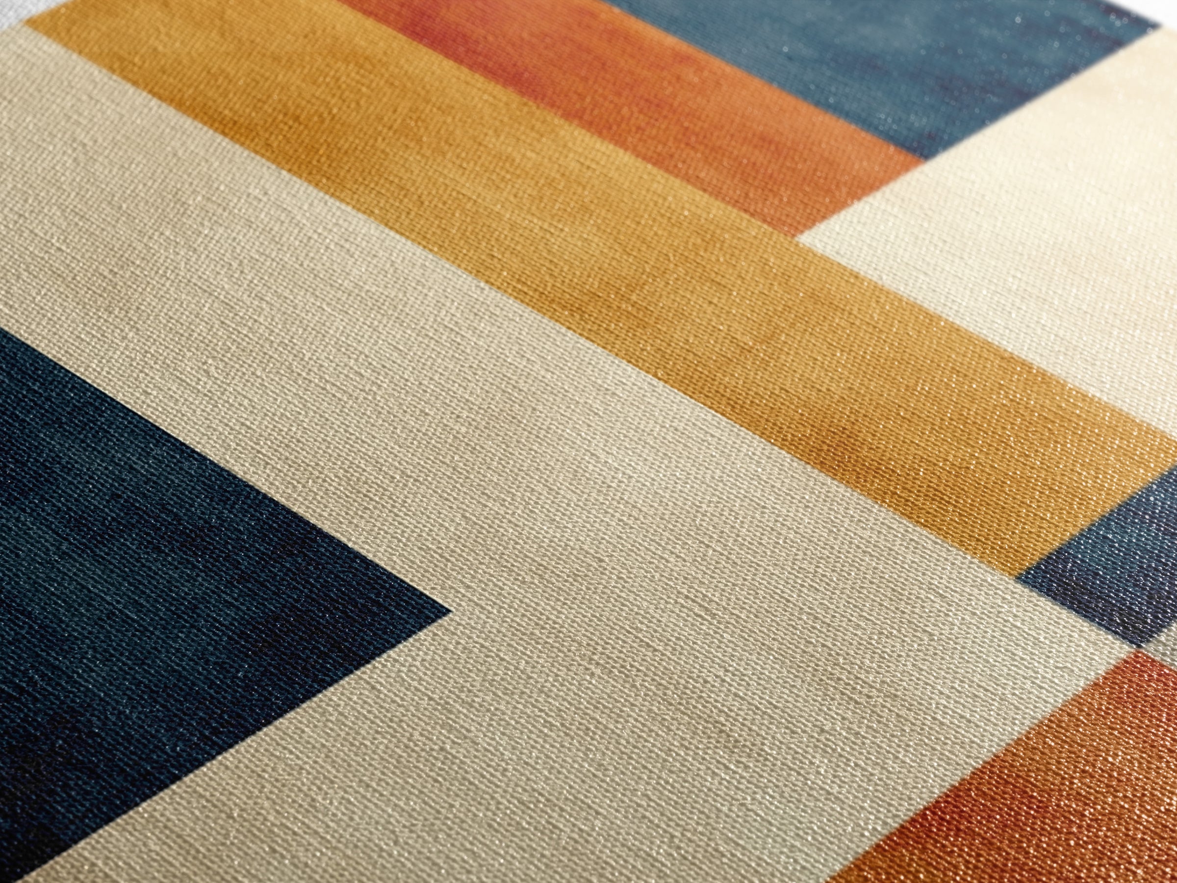 Modern Geometric Composition Canvas Print, General Fine Art, Art, Living Room Decor, Abstract Art, Mid Century Modern, GEN-2x1-54