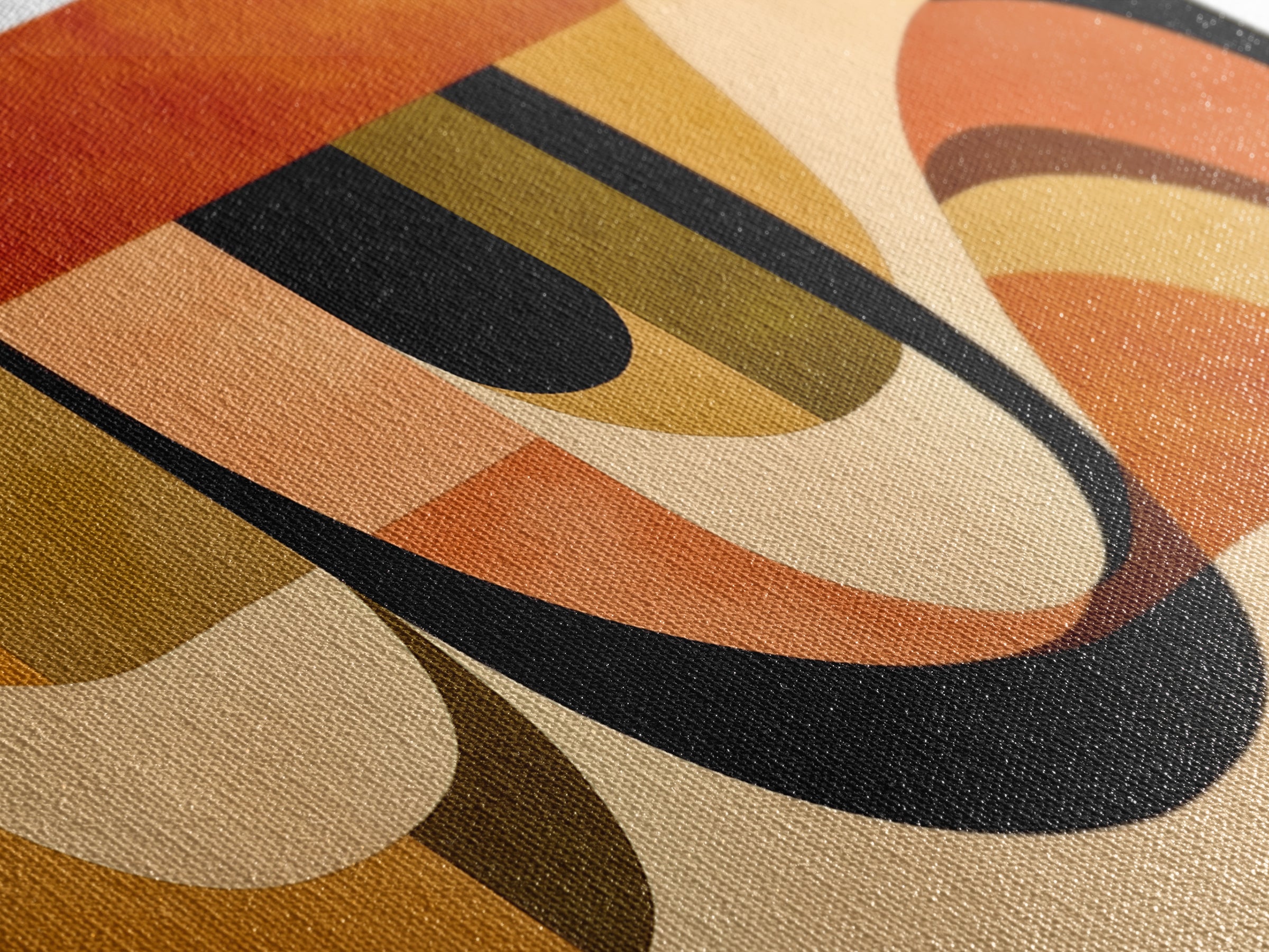 Warm Terracotta Abstract Canvas Print, General Fine Art, Print, Living Room Decor, Abstract Art, Art Deco, Wall Hanging, GEN-2x1-74