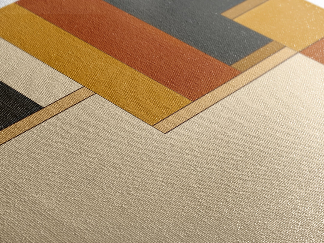 Modern Geometric Composition Canvas Print, General Fine Art, Art, Living Room Decor, Abstract Art, Mid Century Modern, GEN-2x1-78
