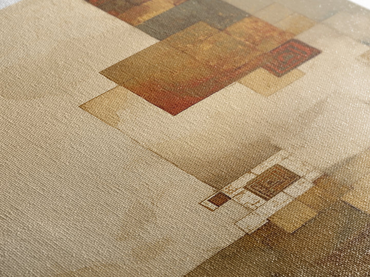 Earthy Plaster Texture Abstract Framed Canvas Print, General Fine Art, Digital Art, Living Room Decor, Fine Art, GEN-2x3-47