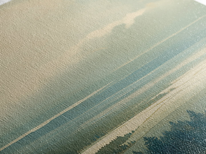 Quiet Abstract Landscape Canvas Print, General Fine Art, Art Deco, Living Room Decor, Fine Art, Fine Art Print, GEN-2x3-57