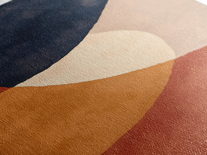 Warm Terracotta Abstract Canvas Print, General Fine Art, Digital Art, Living Room Decor, Fine Art, Art Nouveau, GEN-2x3-86