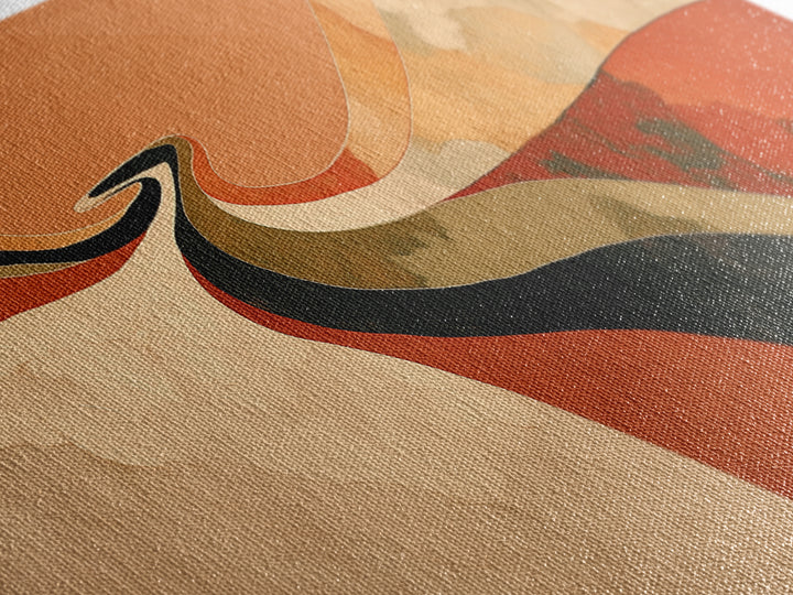 Warm Terracotta Abstract Canvas Print, General Fine Art, Large Wall Art, Living Room Decor, Abstract Art, Modern Decor, GEN-3x1-46