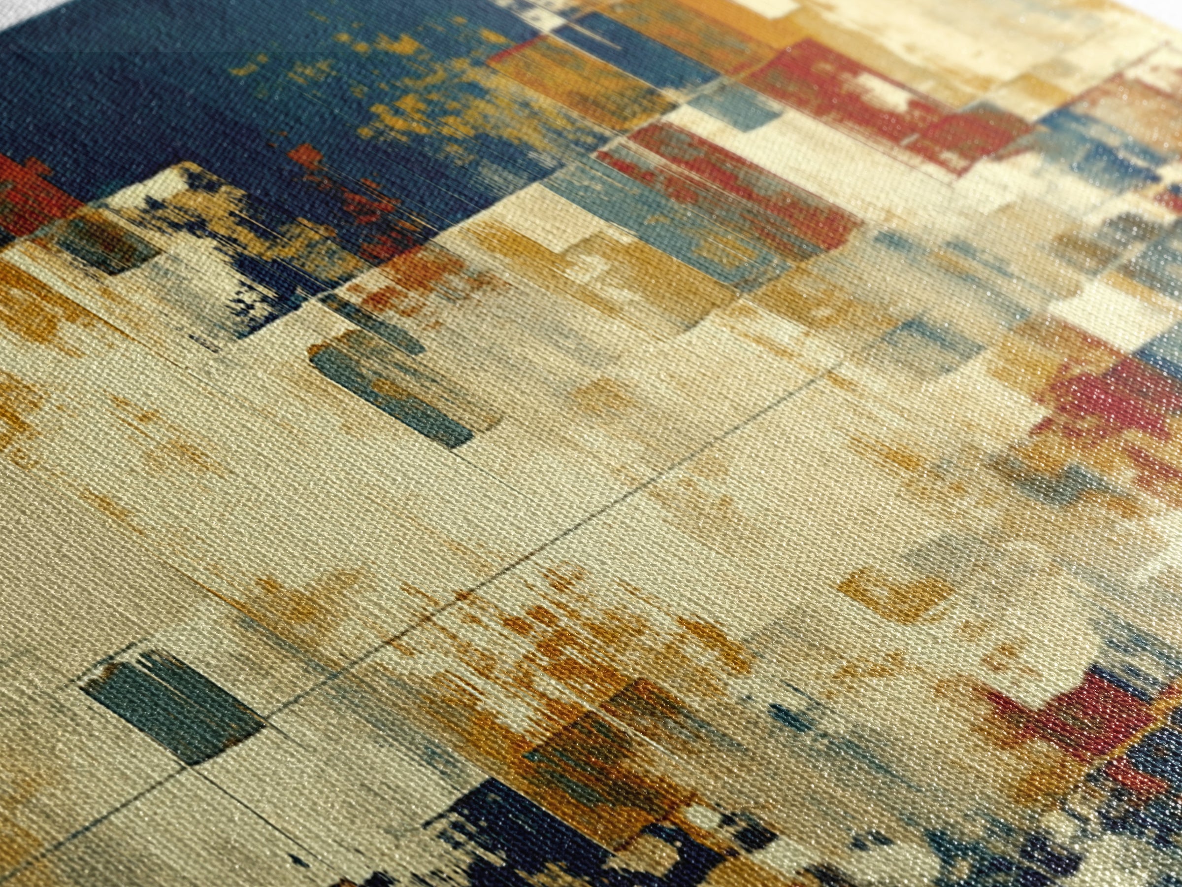 Earthy Plaster Texture Abstract Framed Canvas Print, General Fine Art, Statement Artwork, Living Room Decor, Abstract Art, GEN-3x1-7