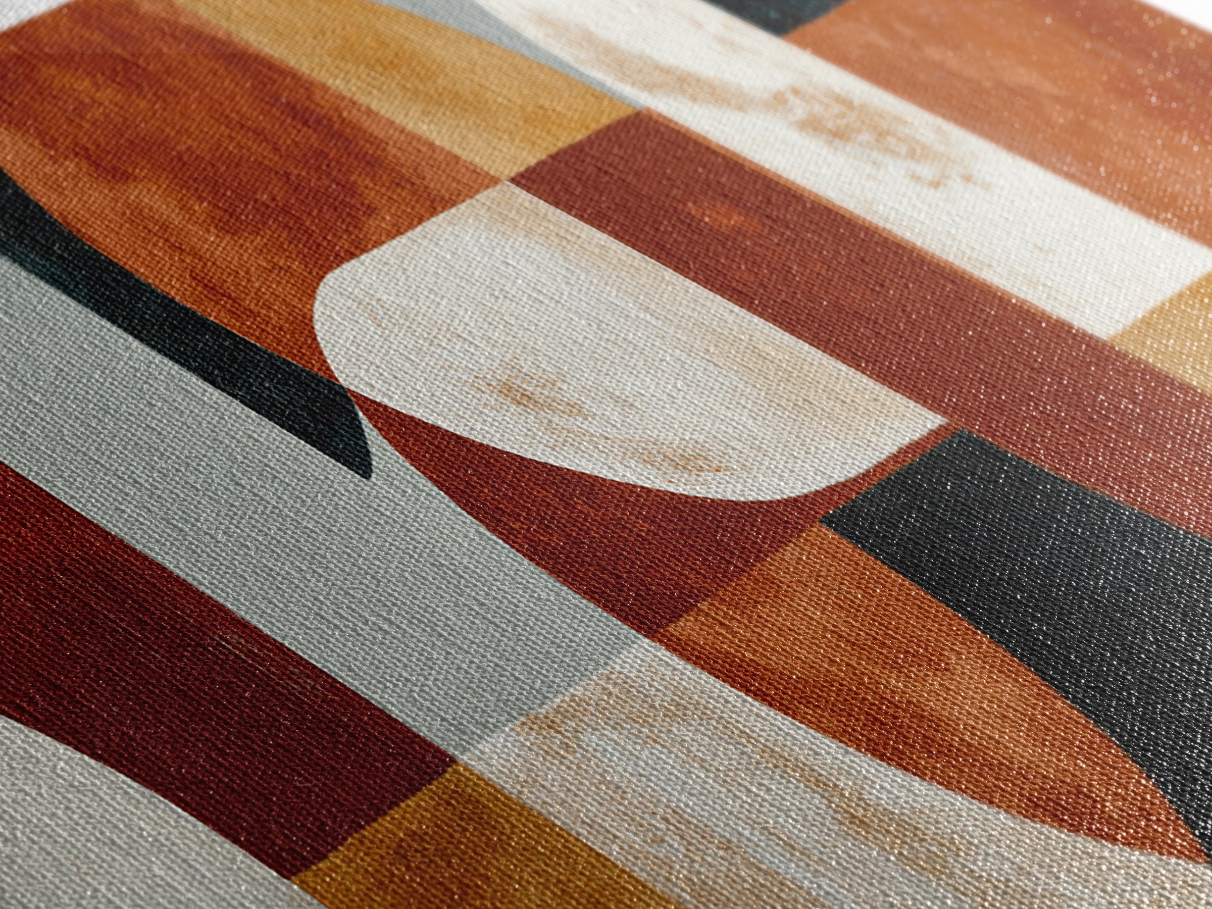 Warm Terracotta Abstract Canvas Print, General Fine Art, Wall Art, Living Room Decor, Abstract Art, Printable, GEN-3x1-70