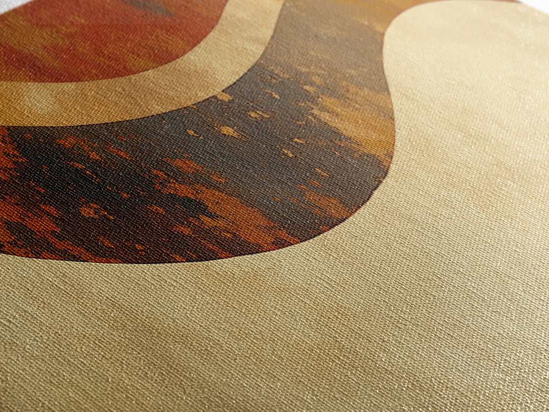 Warm Terracotta Abstract Canvas Print, General Fine Art, Original Art, Living Room Decor, Abstract Art, Boho Decor, GEN-3x1-94