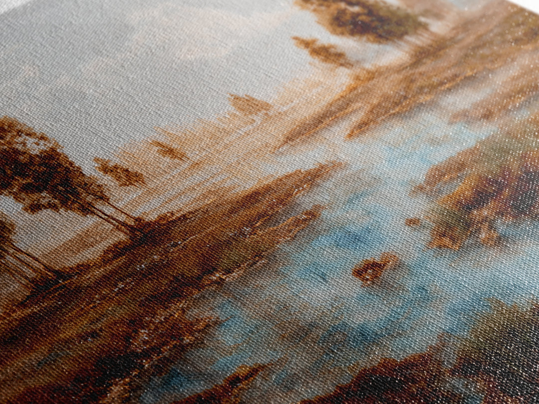 Elegant Ink Wash Landscape Canvas Print, General Fine Art, Gallery Decor, Living Room Decor, Fine Art, Wall Art, GEN-3x2-48
