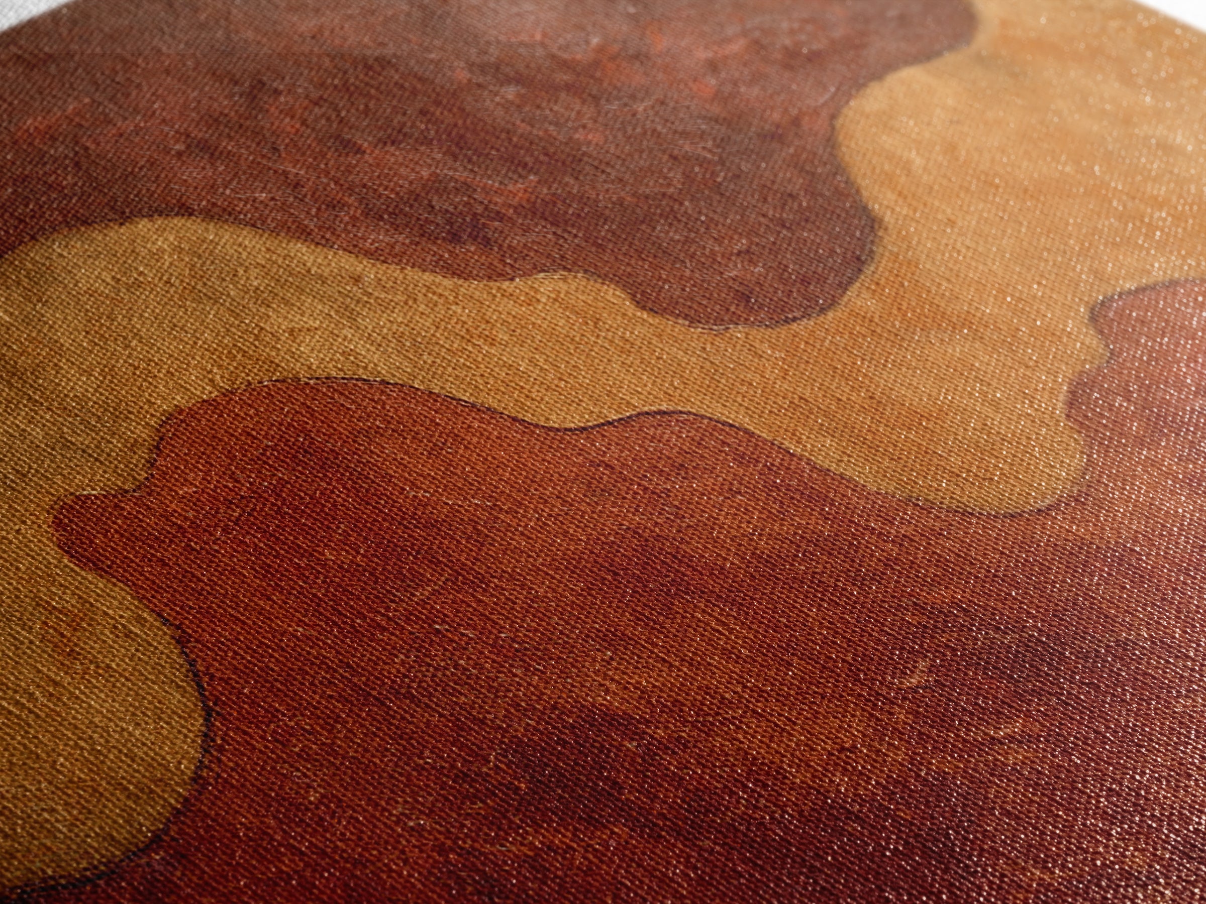 Warm Terracotta Abstract Framed Canvas Print, General Fine Art, Bedroom Decor, Living Room Decor, Abstract Art, GEN-3x2-82