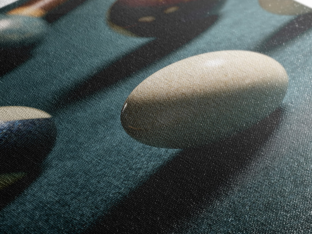 Pool Cue and Chalk on Green Felt Framed Canvas Print, Game Room Art, Canvas Art, Game Room Decor, Play, Living Room Art, GRA-2x3-90