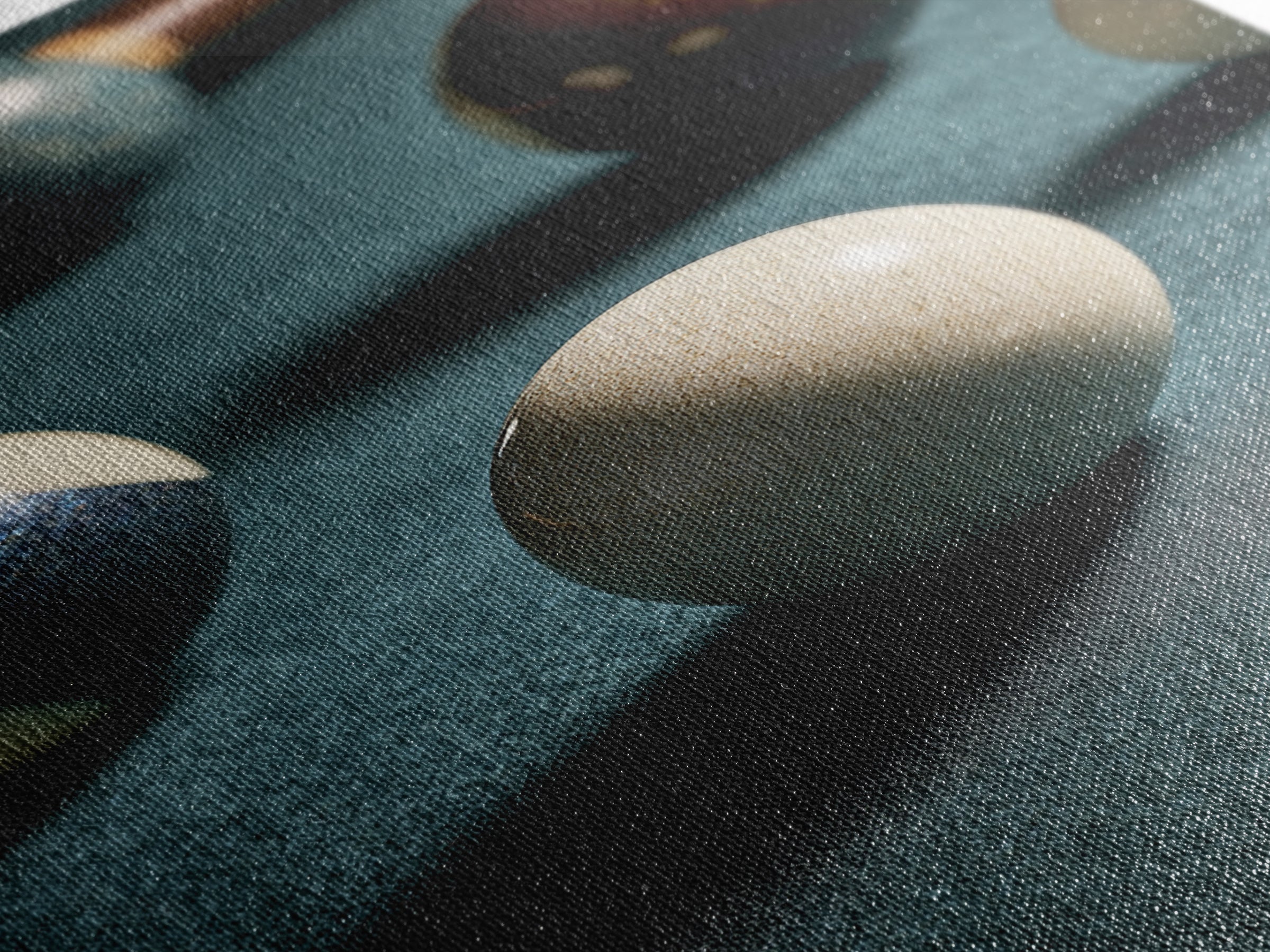Pool Cue and Chalk on Green Felt Framed Canvas Print, Game Room Art, Canvas Art, Game Room Decor, Play, Living Room Art, GRA-2x3-90