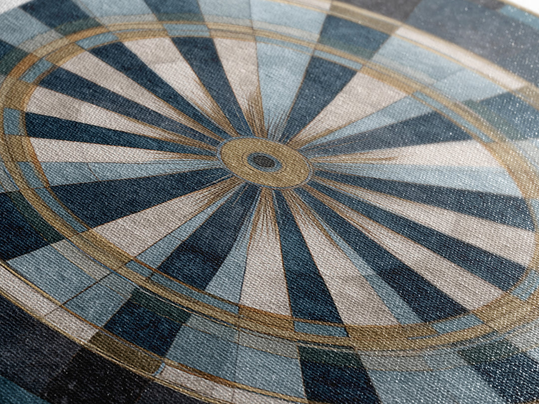 Dartboard Bullseye with Dynamic Motion Canvas Print, Game Room Art, Bedroom Wall Art, Game Room Decor, Fine Art, Play, GRA-3x2-12