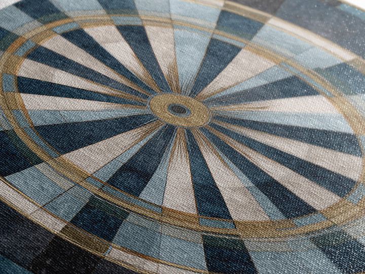 Dartboard Bullseye with Dynamic Motion Canvas Print, Game Room Art, Bedroom Wall Art, Game Room Decor, Fine Art, Play, GRA-3x2-12