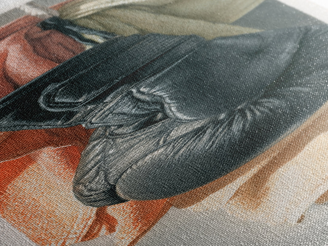 Boxing Glove and Towel Still Life Framed Canvas Print, Gym Art, Modern Home Decor, Gym Decor, Oil Painting, Strength, GYM-1x3-76