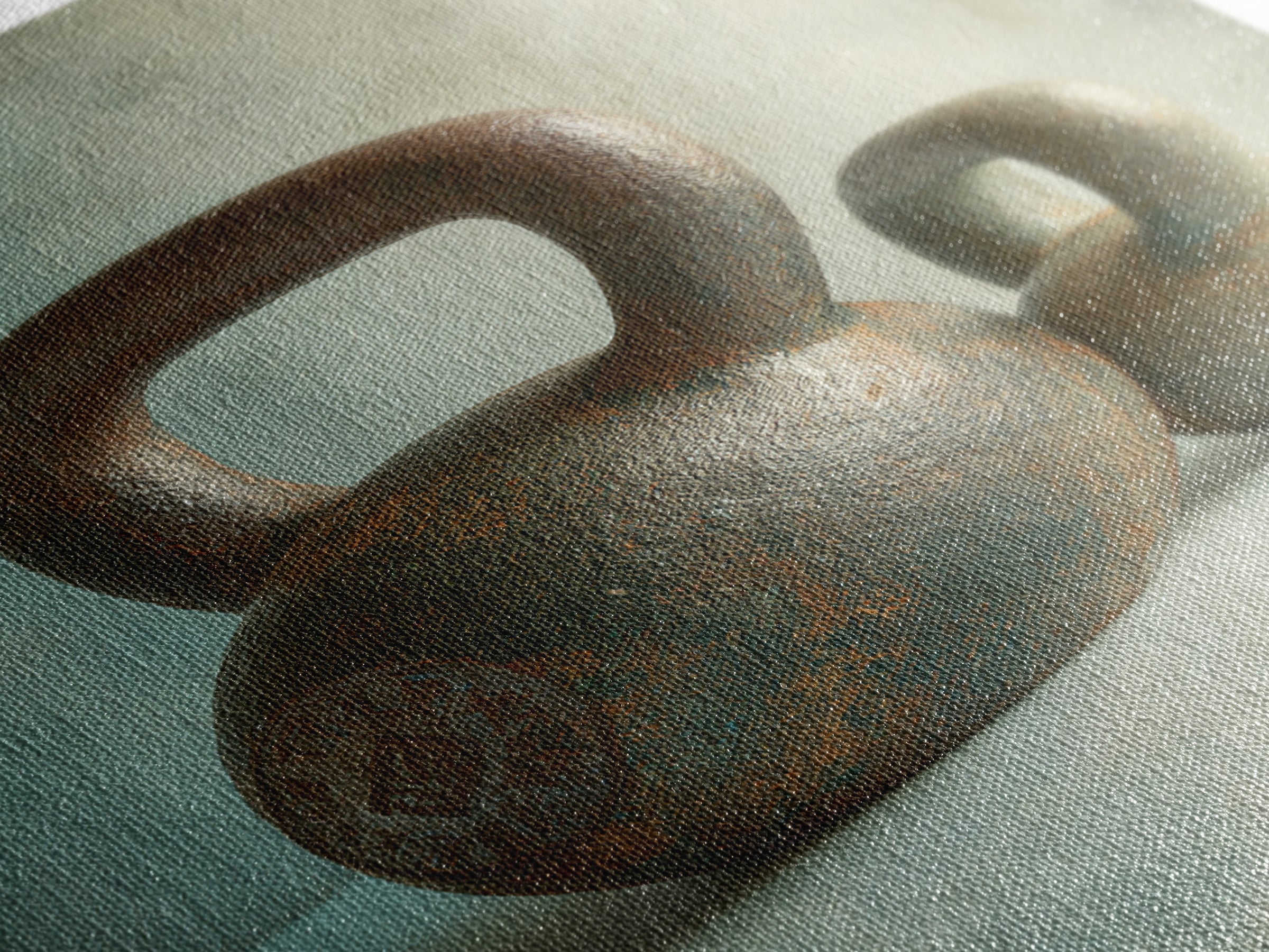 Kettlebell Still Life Framed Canvas Print, Gym Art, Motivational Poster, Gym Decor, Abstract Art, Strength, Motivational Art, GYM-2x3-41