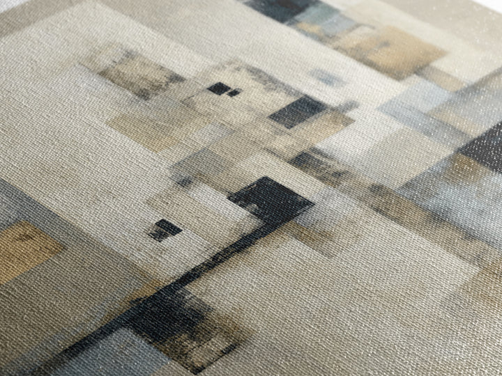 Sophisticated Neutral Abstract Framed Canvas Print, Hotel Art, Modern Decor, Hotel Decor, Abstract Art, Boutique, Poster, HOT-1x1-1