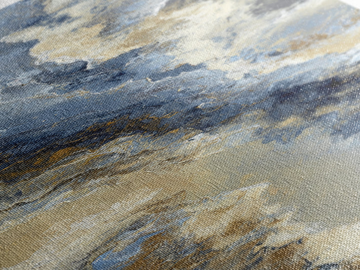 Soft Abstract Wave Forms Canvas Print, Hotel Art, Gallery Wall Set, Hotel Decor, Fine Art, Boutique, Textured Painting, HOT-1x3-22