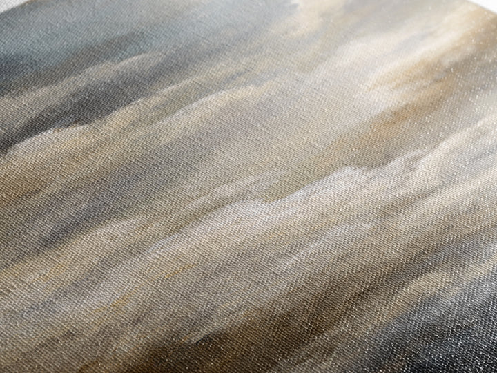 Large Cloudscape with Subtle Drama Framed Canvas Print, Hotel Art, Textured Painting, Hotel Decor, Fine Art, Boutique, HOT-1x3-29