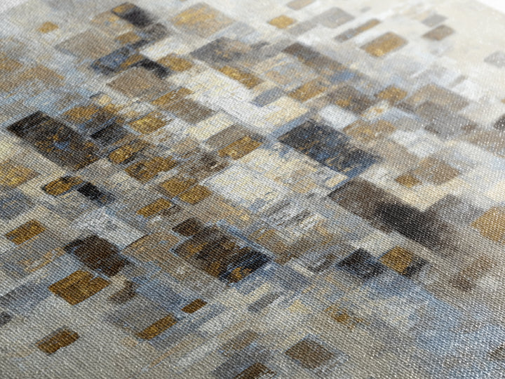 Gold Accented Abstract for Upscale Lobby Canvas Print, Hotel Art, Modern Decor, Hotel Decor, Abstract Art, Boutique, Poster, HOT-1x3-49
