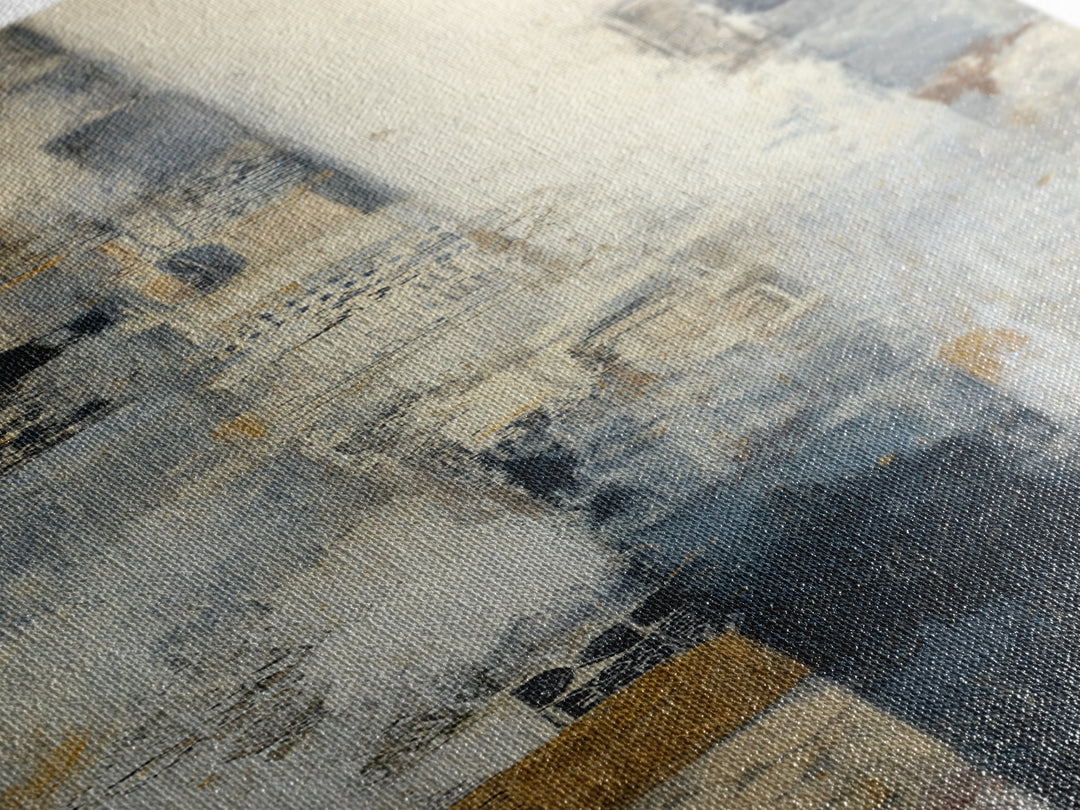 Sophisticated Neutral Abstract Canvas Print, Hotel Art, Mid Century Modern, Hotel Decor, Abstract Art, Boutique, Coastal Decor, HOT-1x3-85