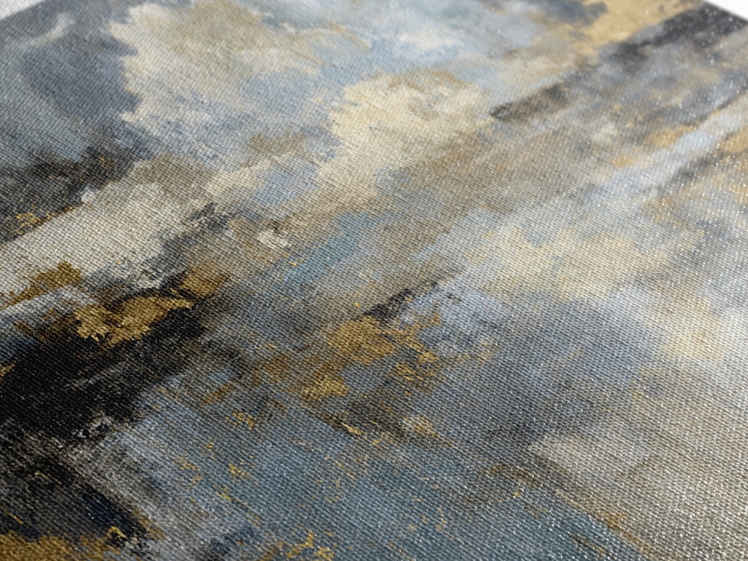 Gold Accented Abstract for Upscale Lobby Framed Canvas Print, Hotel Art, Wall Decor, Hotel Decor, Abstract Art, Boutique, HOT-2x1-33