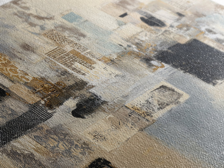 Sophisticated Neutral Abstract Framed Canvas Print, Hotel Art, Abstract Art, Hotel Decor, Fine Art, Boutique, Gallery Wall Art, HOT-2x1-45