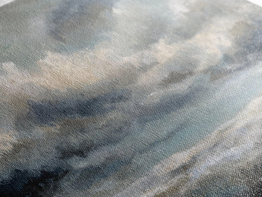 Large Cloudscape with Subtle Drama Framed Canvas Print, Hotel Art, Living Room Decor, Hotel Decor, Fine Art, Boutique, HOT-2x1-85