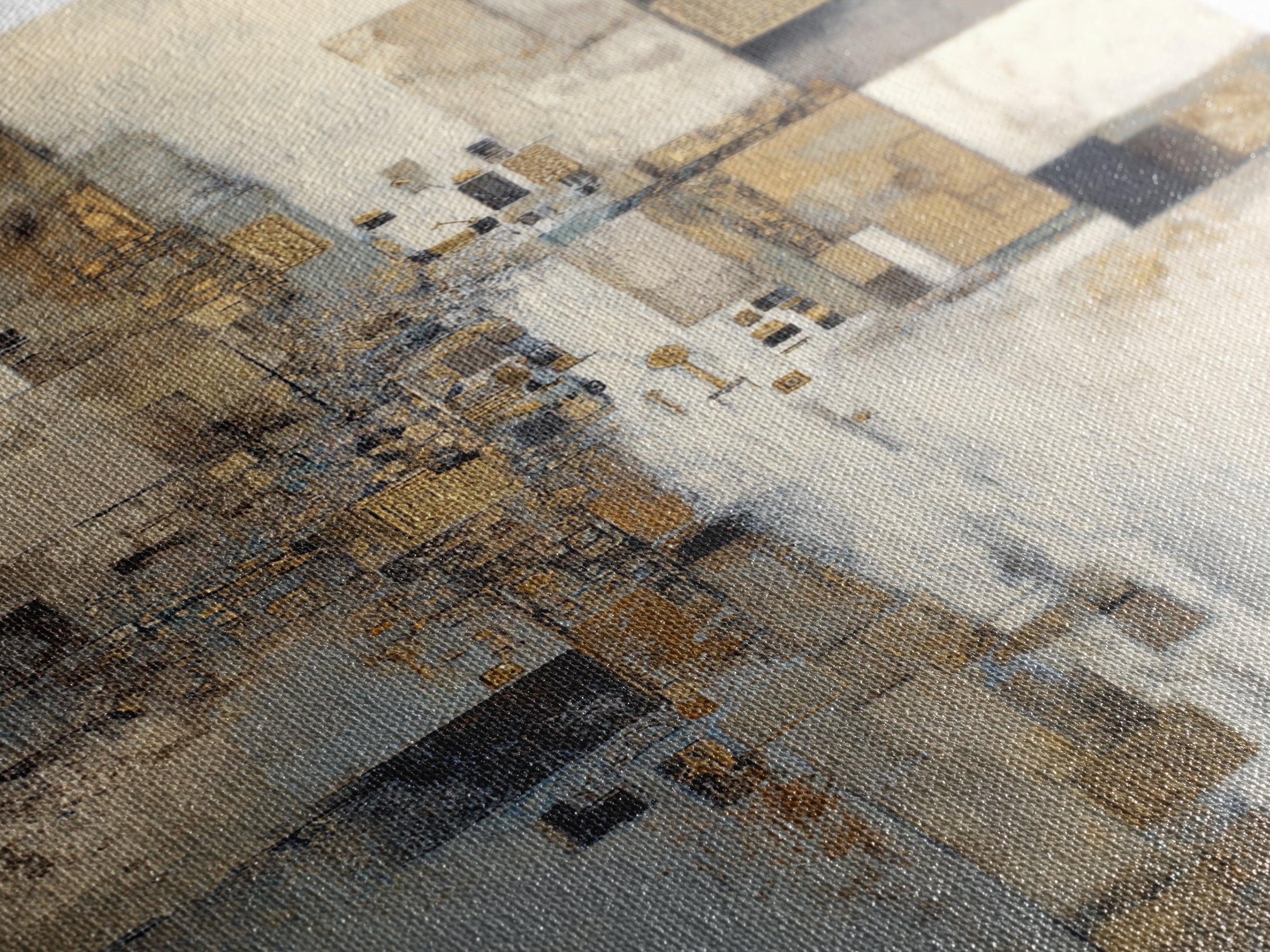 Gold Accented Abstract for Upscale Lobby Canvas Print, Hotel Art, Abstract Art, Hotel Decor, Boutique, Gallery Wall Art, HOT-2x3-45