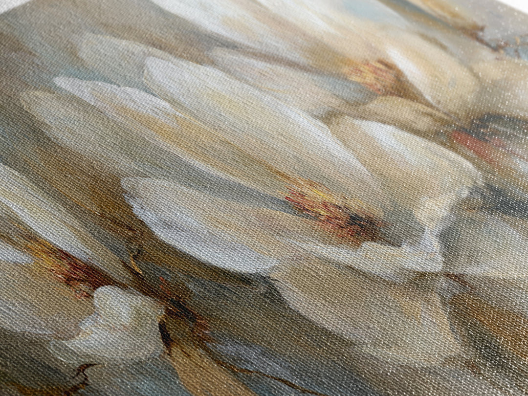 Classic Oil Painted Floral Still Life Framed Canvas Print, Hotel Art, Neutral Decor, Hotel Decor, Oil Painting, Boutique, HOT-3x1-73