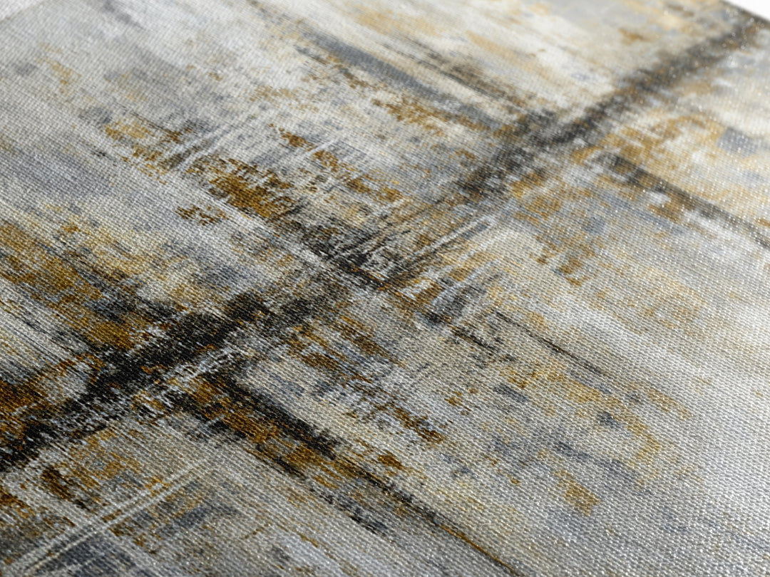 Gold Accented Abstract for Upscale Lobby Framed Canvas Print, Hotel Art, Gallery Wall Set, Hotel Decor, Fine Art, Boutique, HOT-3x1-77