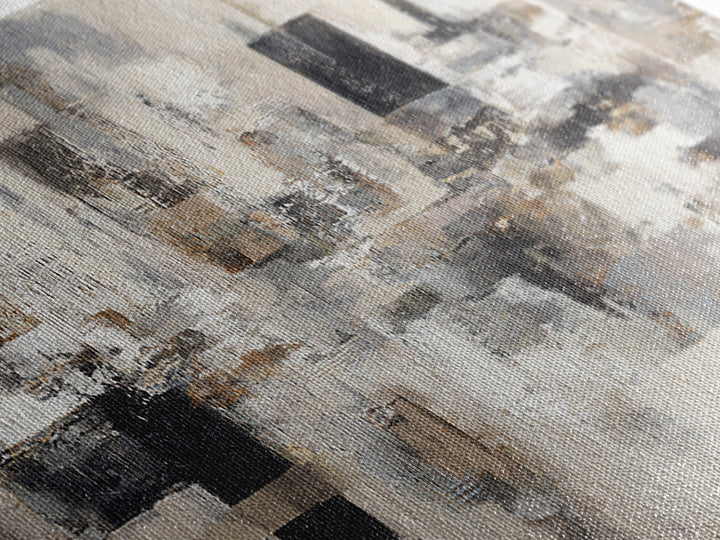 Sophisticated Neutral Abstract Framed Canvas Print, Hotel Art, Boho Decor, Hotel Decor, Fine Art, Boutique, Painting, HOT-3x1-89