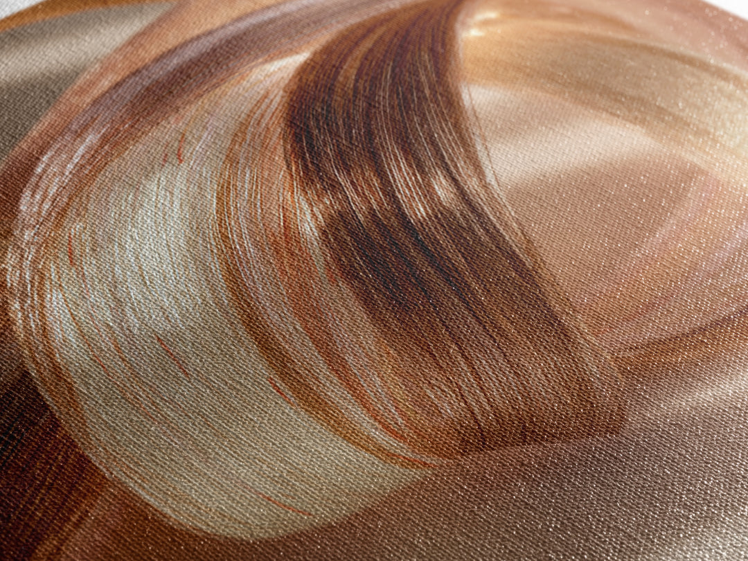 Hair Strands Turning into Abstract Ribbons Canvas Print, Hair Salon Art, Gallery Decor, Living Room Decor, Abstract Art, Style, HSA-1x1-69