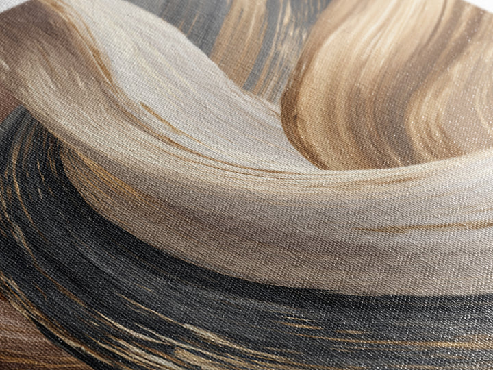 Abstract Hair Strands Forming Elegant Waves Canvas Print, Hair Salon Art, Wall Art, Living Room Decor, Fine Art, Style, HSA-1x1-99