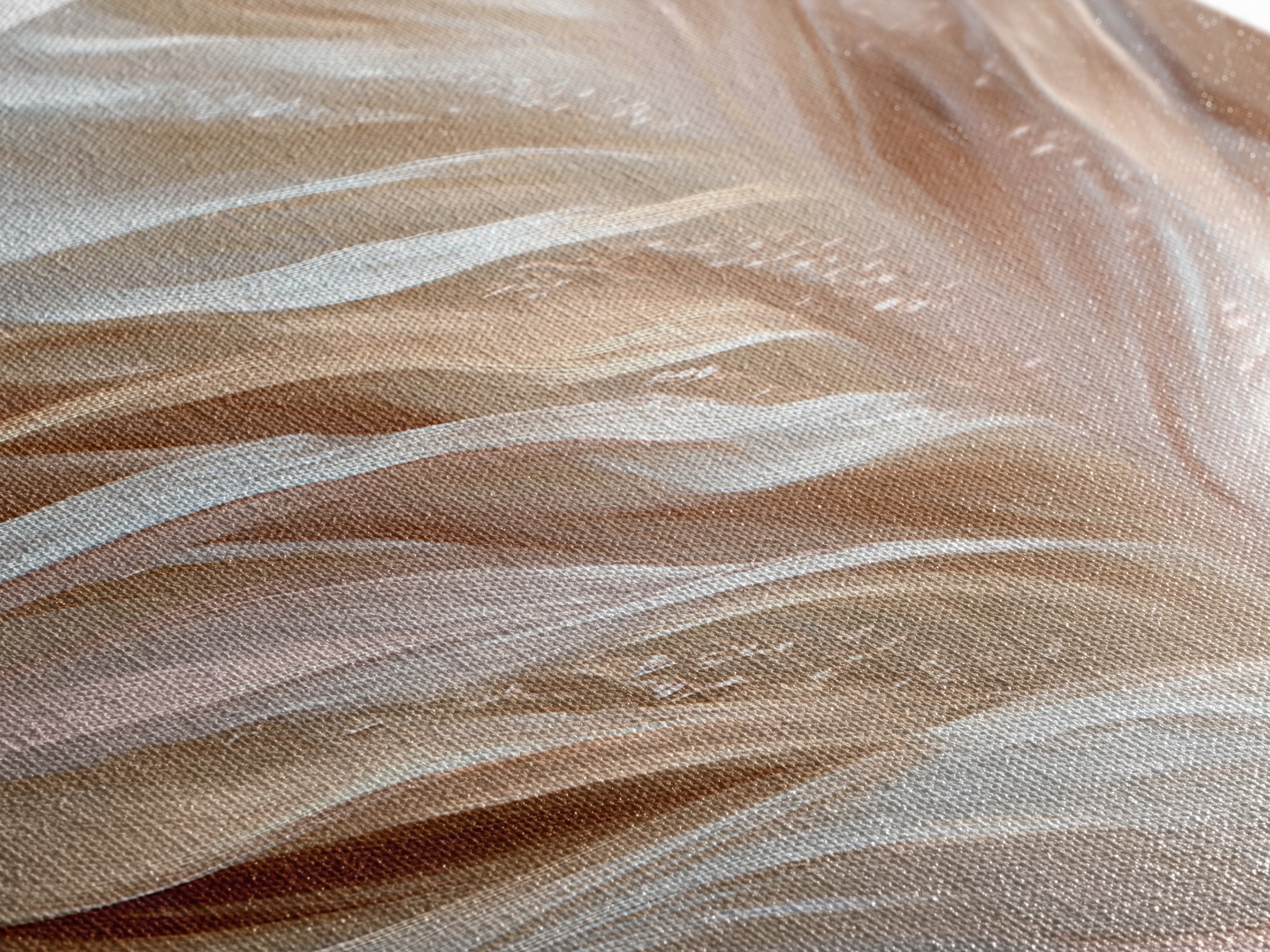 Blonde Waves Painted Framed Canvas Print, Hair Salon Art, Minimalist Wall Art, Living Room Decor, Oil Painting, Style, HSA-1x3-76