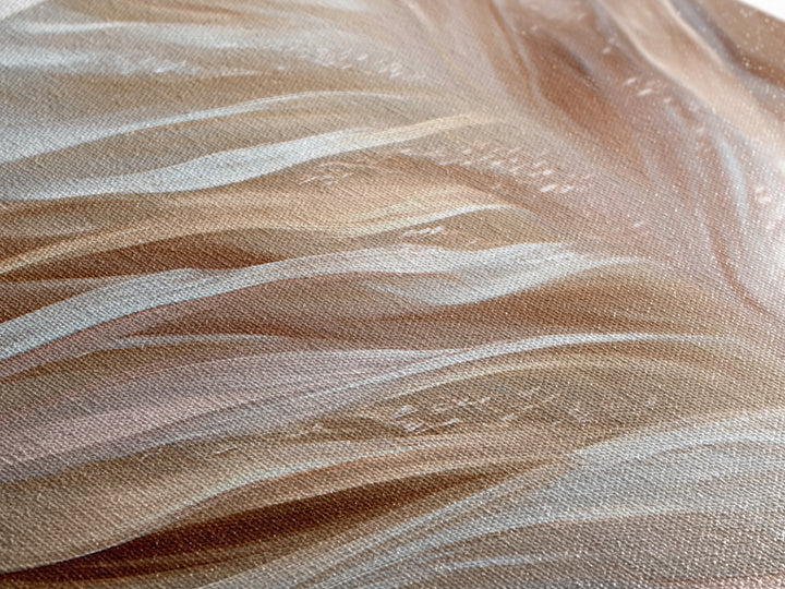 Blonde Waves Painted Framed Canvas Print, Hair Salon Art, Minimalist Wall Art, Living Room Decor, Oil Painting, Style, HSA-1x3-76