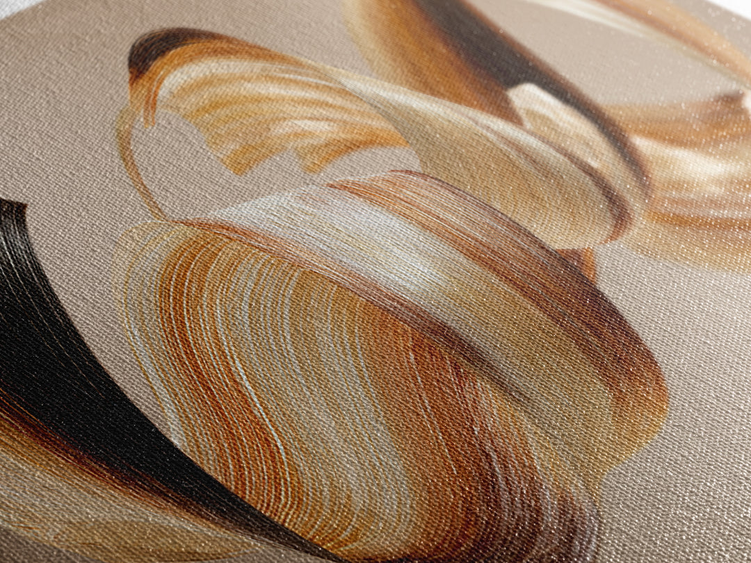 Hair Strands Turning into Abstract Ribbons Framed Canvas Print, Hair Salon Art, Art Print, Living Room Decor, Fine Art, Style, HSA-2x1-65