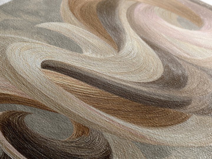 Abstract Hair Strands Forming Elegant Waves Canvas Print, Hair Salon Art, Afrocentric Art, Living Room Decor, Fine Art, Style, HSA-2x1-71