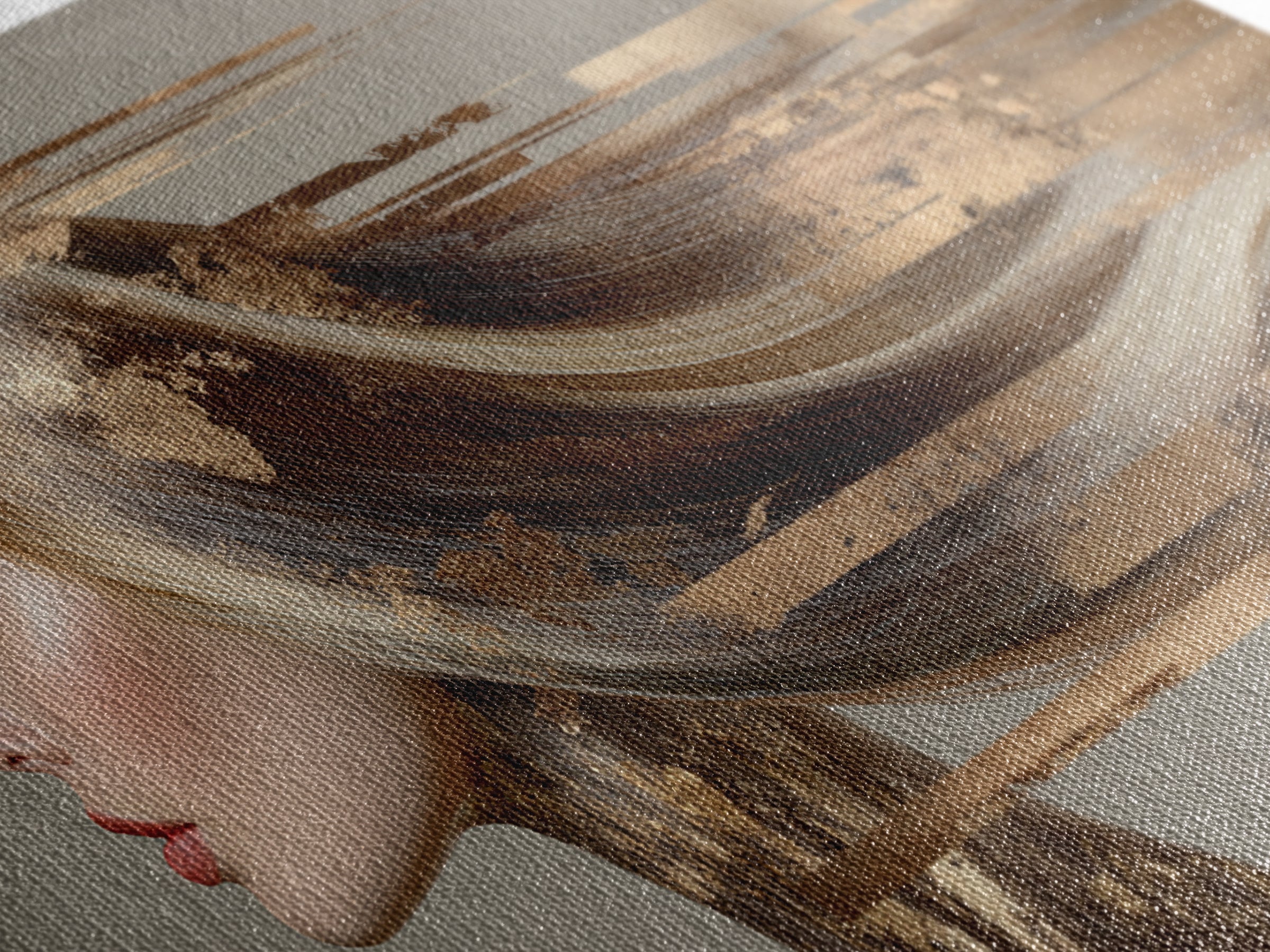 Fashion Portrait with Flowing Glossy Hair Canvas Print, Hair Salon Art, Modern Art, Living Room Decor, Fine Art, Style, HSA-2x1-93