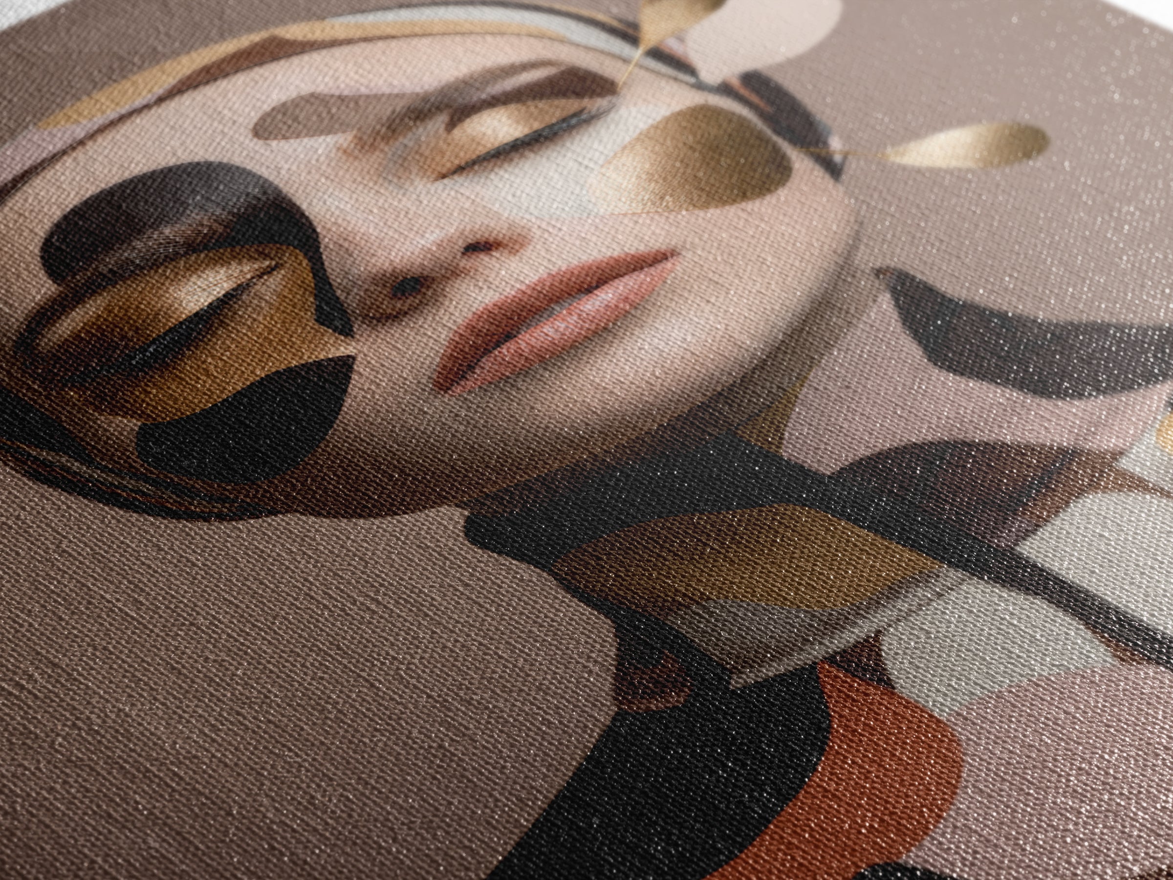 Mod 1960s Beauty Portrait Canvas Print, Hair Salon Art, Modern Decor, Living Room Decor, Fine Art, Style, Wall Decor, HSA-2x3-27