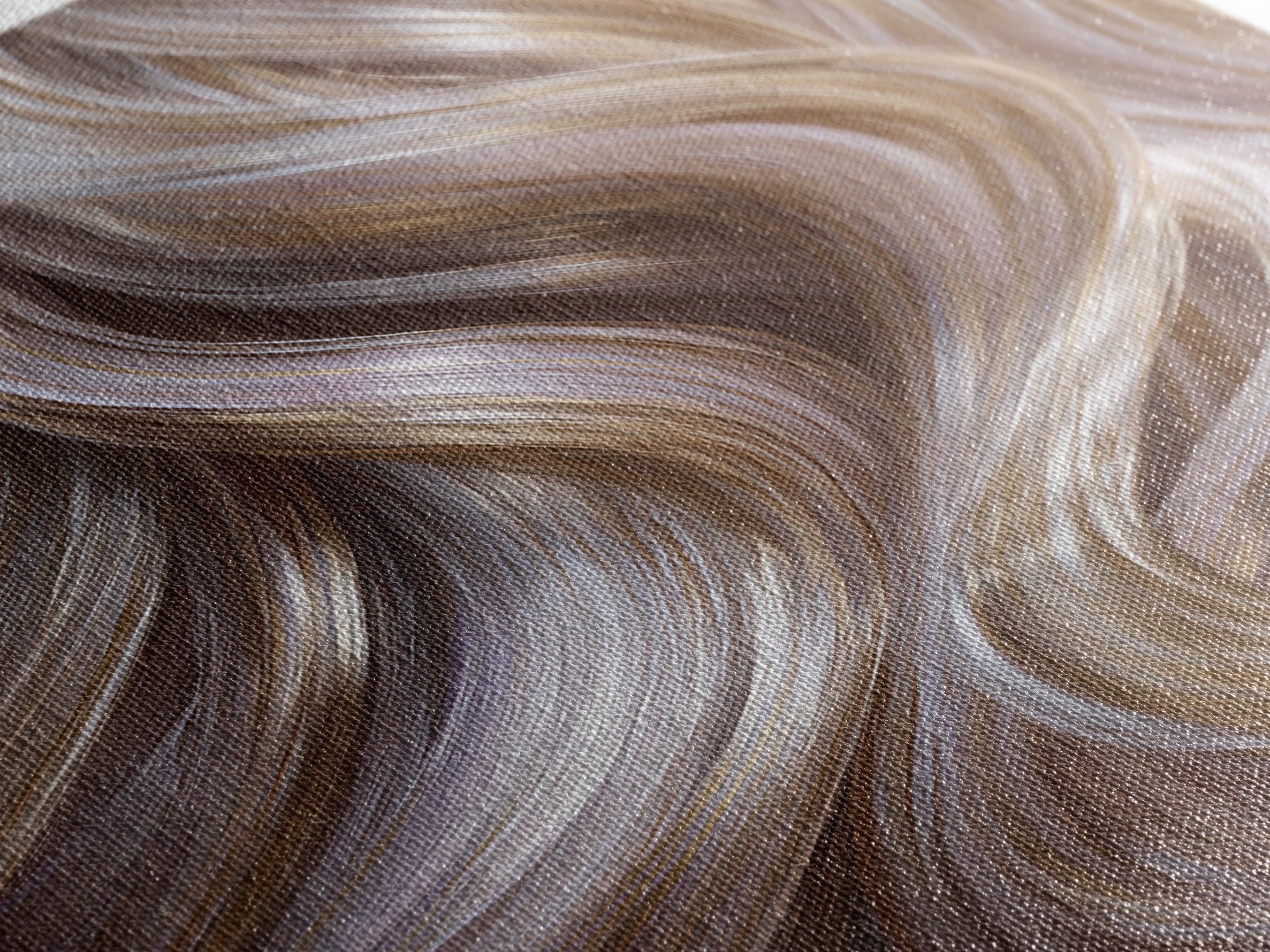 Abstract Hair Strands Forming Elegant Waves Framed Canvas Print, Hair Salon Art, Living Room Decor, Abstract Art, Style, HSA-2x3-59