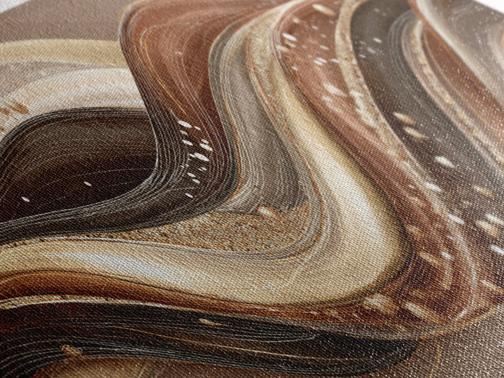 Hair Strands Turning into Abstract Ribbons Canvas Print, Hair Salon Art, Black Wall Art, Living Room Decor, Fine Art, Style, HSA-3x1-13