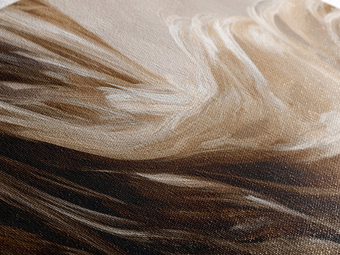 Blonde Waves Painted Framed Canvas Print, Hair Salon Art, Textured Painting, Living Room Decor, Fine Art, Style, Black Art, HSA-3x1-56
